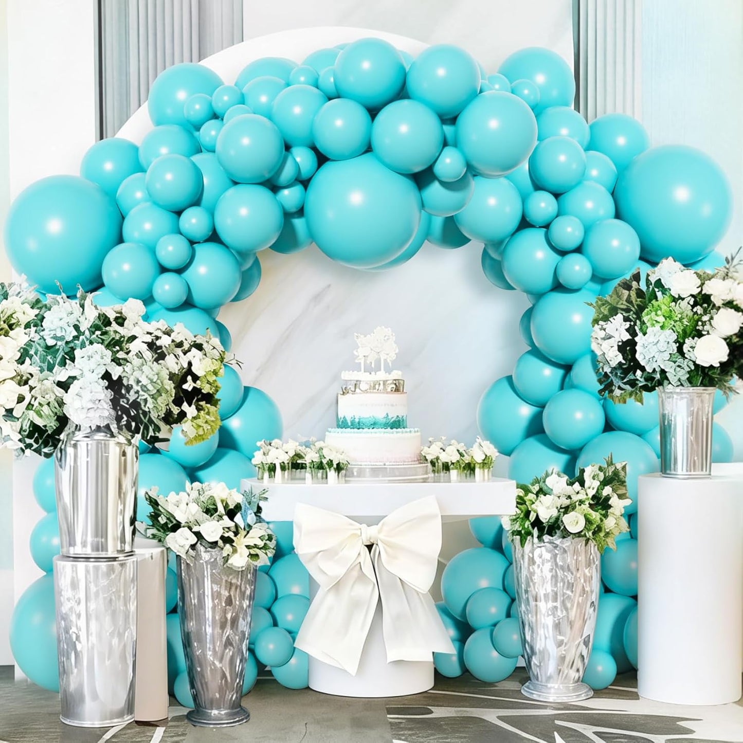 Amandir 153pcs White Sand Balloons Arch Garland Kit Different Sizes 18 12 10 5 Inch Cream Beige Sand White Latex Balloon for Birthday Boho Neutral Baby Shower Wedding Anniversary Party Decorations