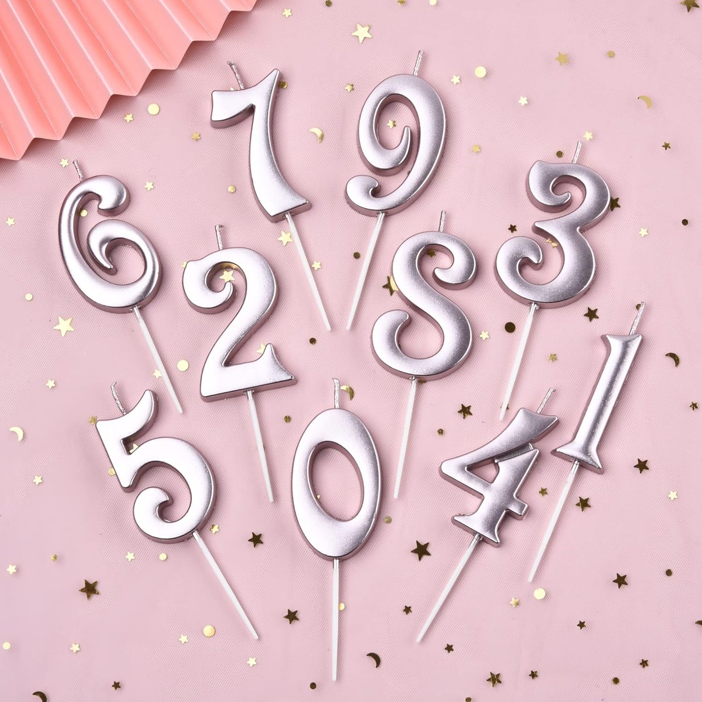 PHD CAKE 10-Count 0-9 Gold Number Birthday Candles, Number One Birthday, Gold Number Candles, Party Celebration, Baby Showers