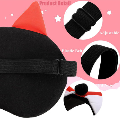 ZOOFOX 16 Pack Cute Animal Eye Mask, Soft Blackout Blindfold Sleeping Mask with Adjustable Strap, 3D Funny Eye Cover for Women Men Kids Plane Travel Yoga Office Snap Night Sleeping