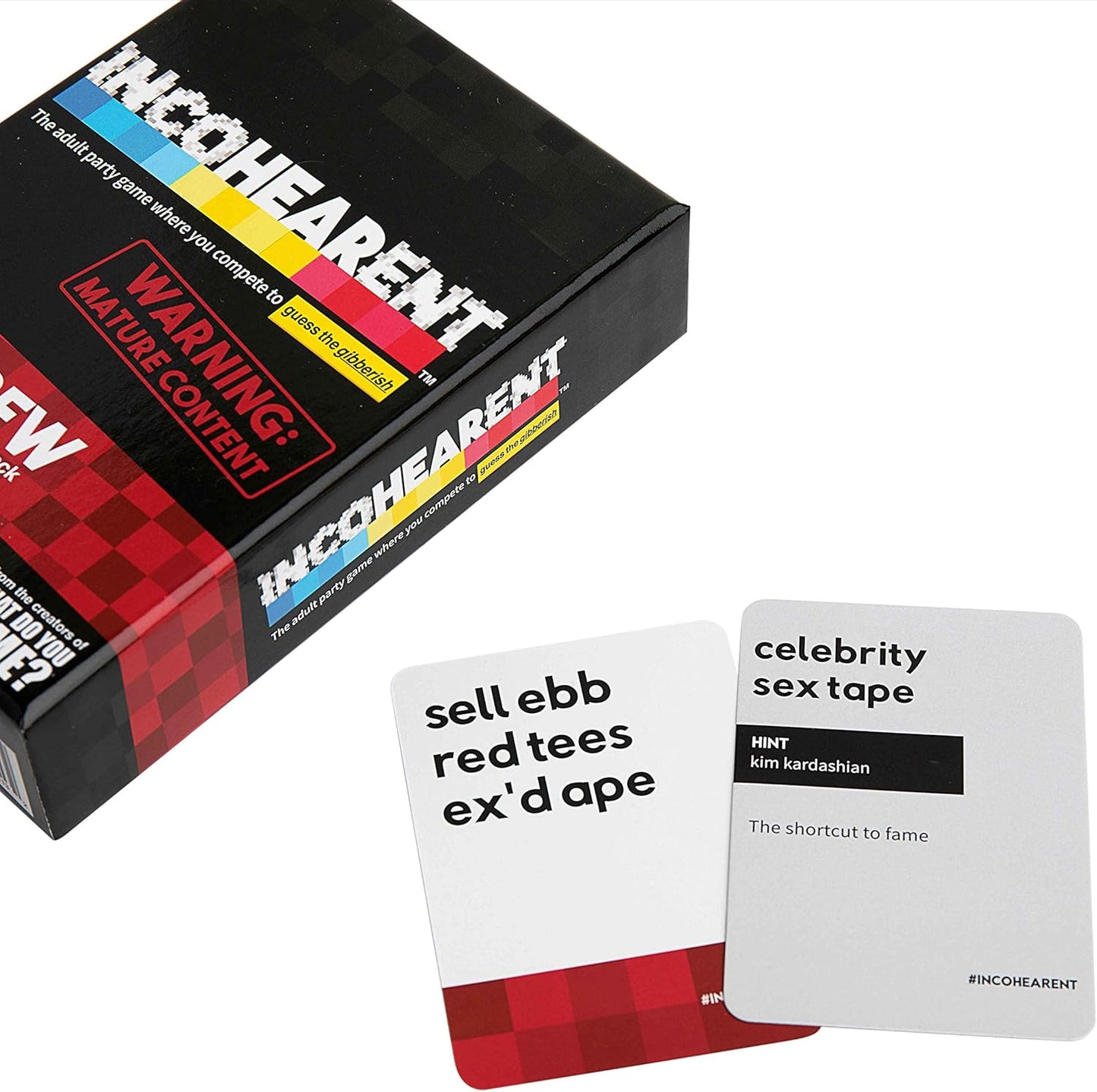 Incohearent by Relatable – Guess the Gibberish Party Game for Adults, Funny Card Game Activity for Groups, Bachelorette Party Favorite, Summer Fun for Game Night, Travel-Friendly with 300 Cards