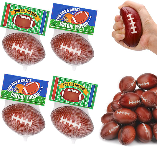 16 PCS Stress Balls Party Favor for Kids 8-12 Goodie Bag Stuffers Squeeze Toys Classroom Prizes for Kids Pinata Stuffers Boys Birthday End of Year Gifts Sport Party Foam Bouncy Balls Bulk Small Toys