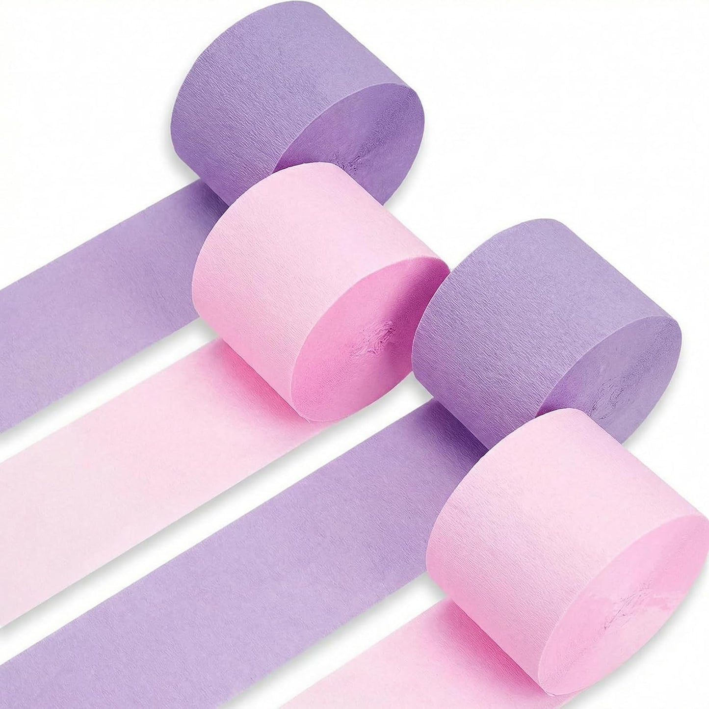 Pack of Red Crepe Paper Streamers 4 Rolls 328ft, Red Crepe Paper for Birthday Party Decorations Wedding Graduation Theme Anniversary Engagement Bachelorette Carnival Casino Bridal Shower Xmas Decors