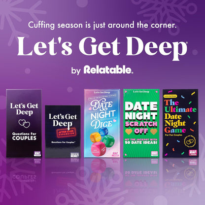 Let's Get Deep: Friends Edition by Relatable, Fun Group Card Game, Easy Adult Game for Game Night, Perfect for Party Games with Friends, Includes 400 Question Cards, Three Increasingly Personal Levels