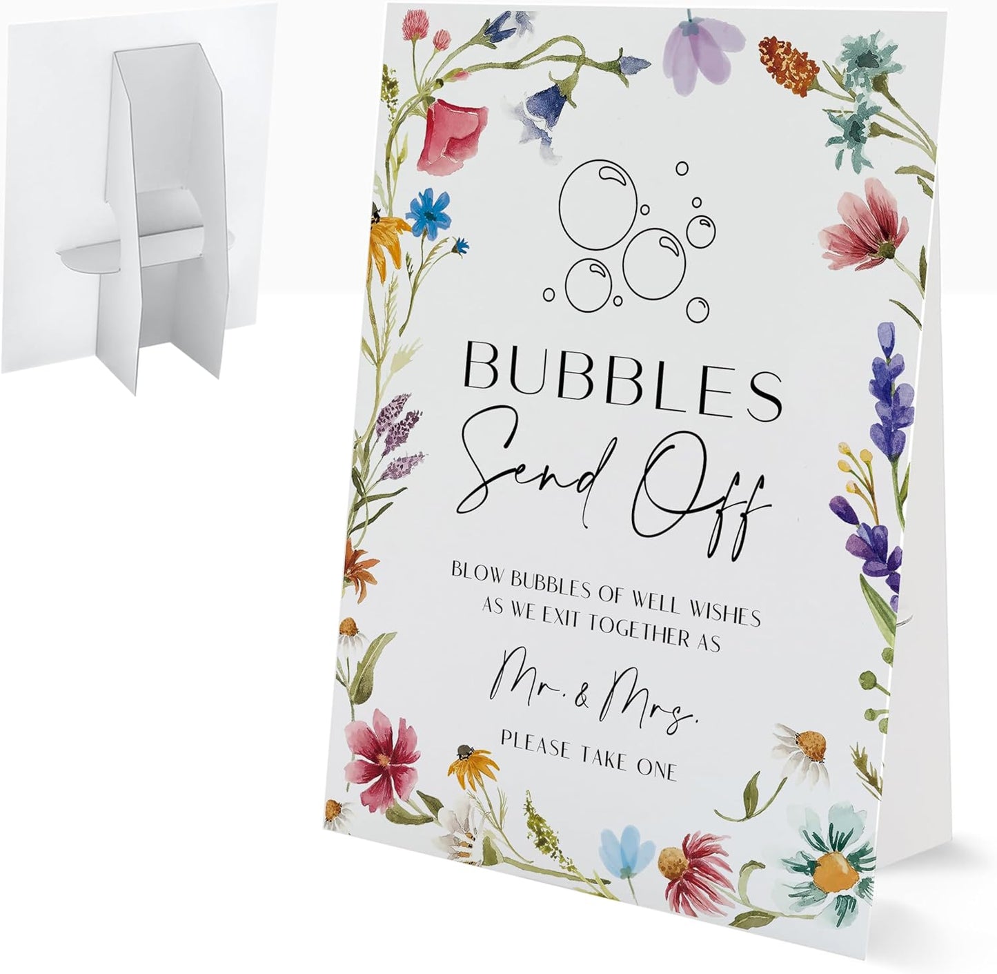 Bible Guest Book Sign, Wedding Signs for Ceremony and Reception, Floral Bridal Shower Decoration, Wedding Signage with Bracket, Bridal Shower Decor, Supplies For Engagement and Anniversary Parties, 13