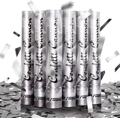 Confetti Cannon Party Poppers Gold,(6 pack) YESHOW Confetti Shooters Blaster for Birthday Graduation Wedding Christmas New Year’s Eve and Valentine's Day Any Celebrations