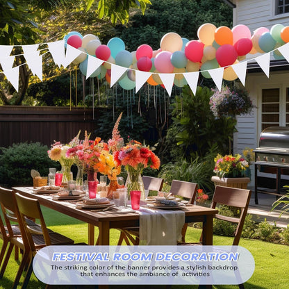 Hahafelt 100 Feet Pennant Banners Flags 75 Solid String Triangle Flags for Grand Opening, Carnival Theme Birthday Party Decoration Outdoor Events Classroom Decoration(Pink)