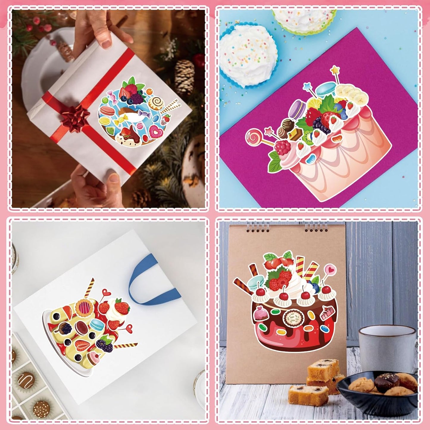 24 Sheets Make a Face Stickers for Kids Toddlers, Make Your Own Animal Mix and Match Sticker Sheets with Sea Animals Horses Dinosaurs Unicorns for Kids Crafts Party Favors Goodie Bags Stuffers