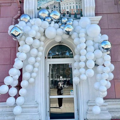 Gold Quick Link Balloons, 60PCS Linking for Balloon Wall Arch Chains, 6inch Linkable for Wedding Birthday Baby Shower Engagement Graduation Party Decorations