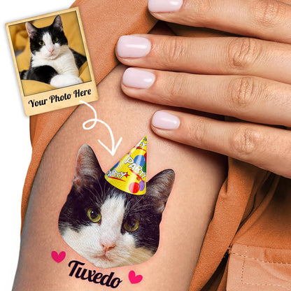 96 PCS Cat Cats Pet Pre-Cut Temporary Tattoos for Kids | Super Cute Themed Birthday Party Favors, Supplies, Decorations, Animal Paw Fake Tattoo Stickers Gifts for Boys Girls Rewards