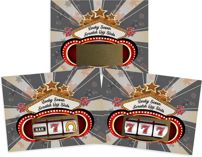 My Scratch Offs Casino Night Party Game - 26 Cards (24 Non-Bingo, 2 Bingo)