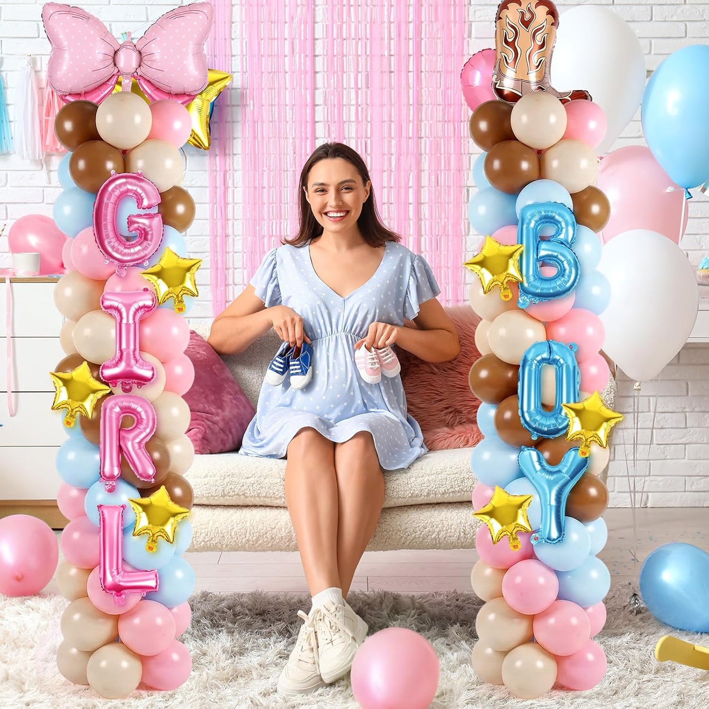 2 Sets Graduation Balloon Column Stand Kits with Balloons 2026 Grad Themed Decoration Navy Blue Balloon Tower Stand Kit for Grad High School & College Celebration Party Decor