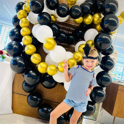 Gold Quick Link Balloons, 60PCS Linking for Balloon Wall Arch Chains, 6inch Linkable for Wedding Birthday Baby Shower Engagement Graduation Party Decorations