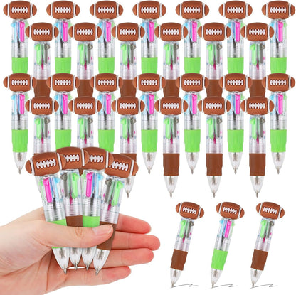 CZWZ 20Pcs Mini Multicolor Pens in One 4-in-1 Cute Pens Bulk for Kids, Fun Kawaii Ballpoint Pens for Birthdays and Children's Party Favors Gifts Teacher School Supplies