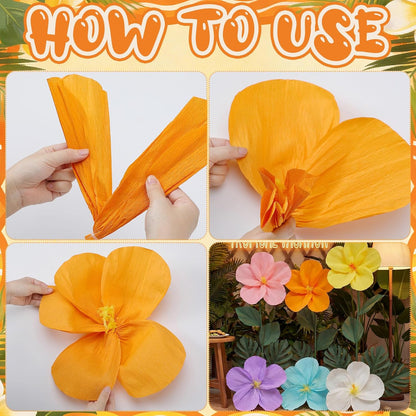 Giegxin 20 Pcs 31.5'', 23.6'', 11.8'', 9.8'' Pink Giant Paper Flower Boho Large Tissue Flower for Wall Pink Pom Pom Floral Decoration for Wall Wedding Bridal Shower Classroom Tea Party Birthday Decor