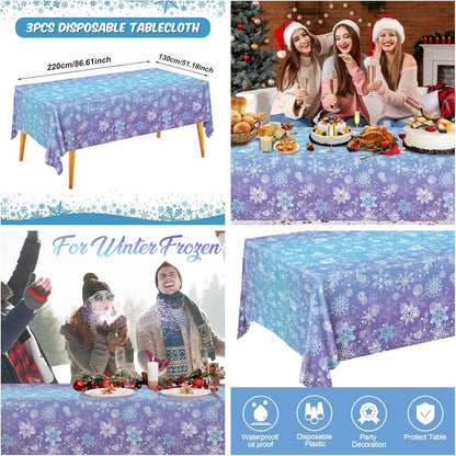 Staraise 3PCS Unicorns Tablecloths for Birthday Decoration, Unicorn Party Decorations Pastel Rainbow DisposableTable Covers for Kids Girls Baby Shower Birthday Party Supplies, 51.2X 86.6inch