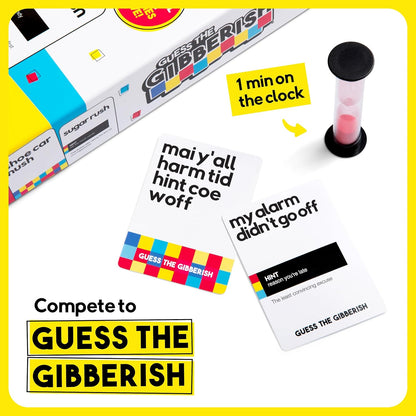 Incohearent by Relatable – Guess the Gibberish Party Game for Adults, Funny Card Game Activity for Groups, Bachelorette Party Favorite, Summer Fun for Game Night, Travel-Friendly with 300 Cards