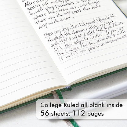 feela 6 Pack Pocket Small Notebooks Bulk, Mini Cute Memo Notepads Hardcover College Ruled Lined Journals with Pen Holder for Women Girls Office School, with 6 Black Pens, 3.5”x 5.5”, A6, Rose Pink