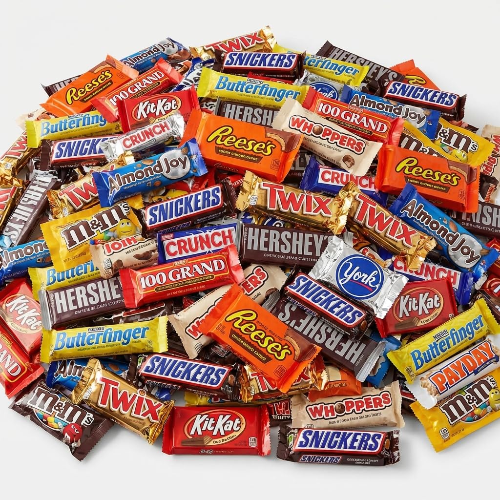 CANDYMAN 4 lb Assorted Chocolate Candy Variety Pack, Bulk Chocolate Individually Wrapped, Candy & Holiday Treats, Father's Day, Ship with Ice