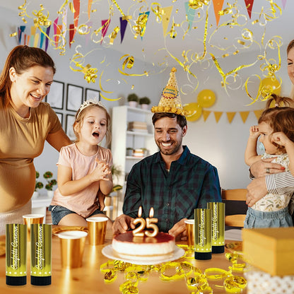8 PCS Gold Confetti for Baby Shower Wedding Birthday Graduation Anniversary Christmas Party Supplies Decorations and Favors