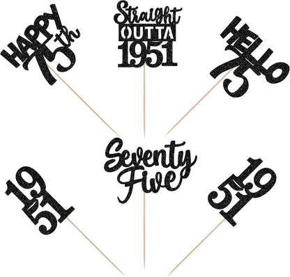 15 PCS 50th Birthday Centerpiece Sticks Fifty Happy 50th Straight Outta 1976 Table Flower Centerpieces Sticks Cheers to 50 Floral Decorations for 50th Birthday Party Centerpieces Supplies Black