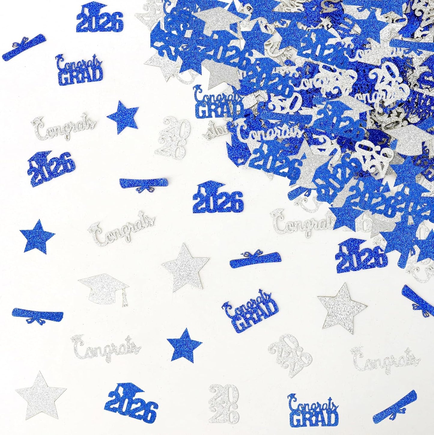 Black Gold Graduation Confetti Class of 2026 Black Graduation Cap, 200Pcs Glitter Stars Confetti Sprinkles, Table Congrats Grad Confetti for Graduation Party Table Decorations