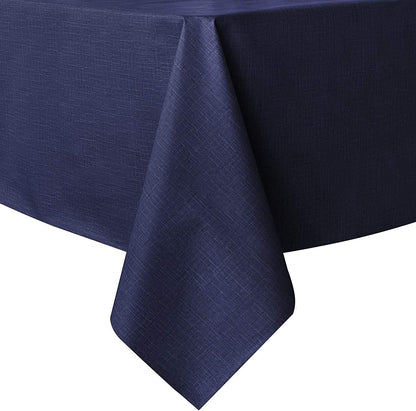 sancua Clear Plastic 100% Waterproof Tablecloth - 54 x 78 Inch - Vinyl PVC Rectangle Table Cloth Protector Oil Spill Proof Wipe Clean Table Cover for Dining Tables, Parties & Camping, Crystal Clear