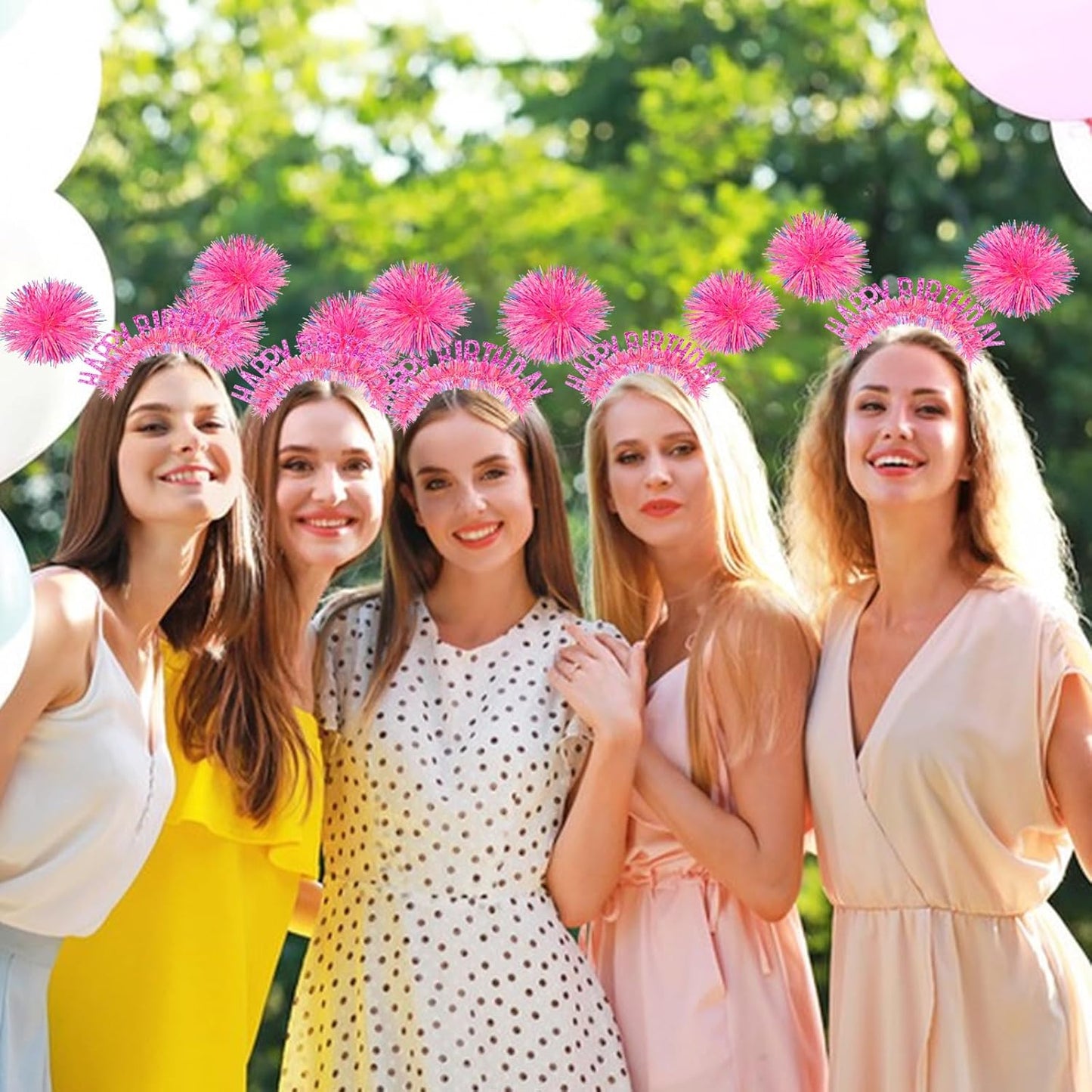 CAVETEE Happy Birthday Crown and Tiara for Women & Girls Party Decorations Gifts