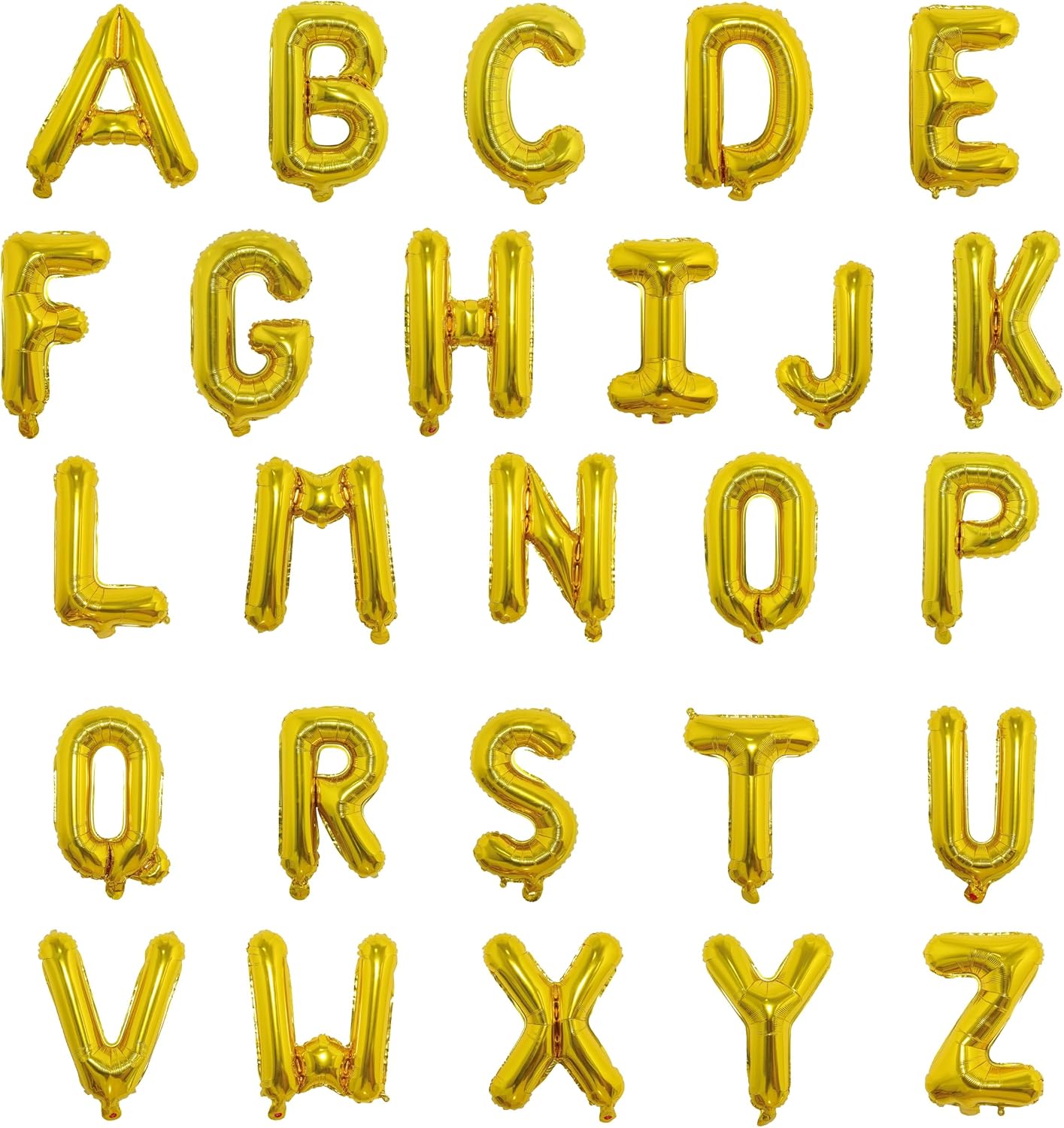16 Inch Foil Mylar Balloons 26pcs Letters Balloons A-Z (Blue)