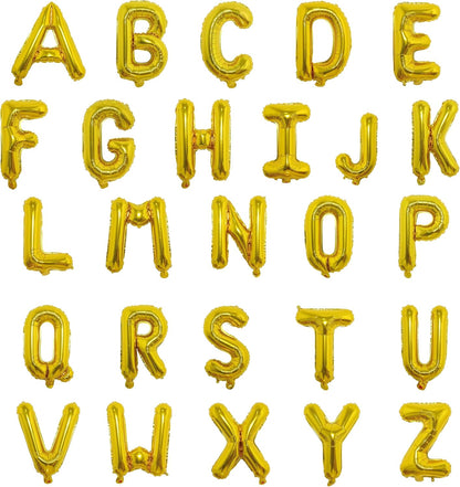 16 Inch Foil Mylar Balloons 26pcs Letters Balloons A-Z (Blue)