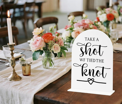 Sign Our Bible Wedding Sign, White Acrylic Wedding Guest Book Sign, Bridal Shower Decor, Elegant Arch Acrylic Table Top Signs for Reception Marriage Engagement Party Decorations