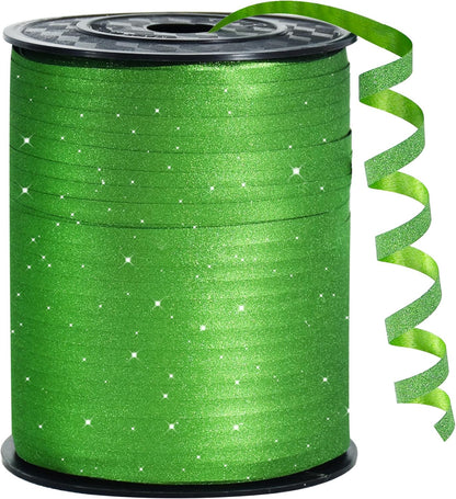 BEISHIDA 500 Yards Red Ribbon Crimped Curling, Balloon String Shiny Metallic Roll for Gift Wrapping Ribbon for Birthday Valentines Day Wedding Mother's Day Party Decorations
