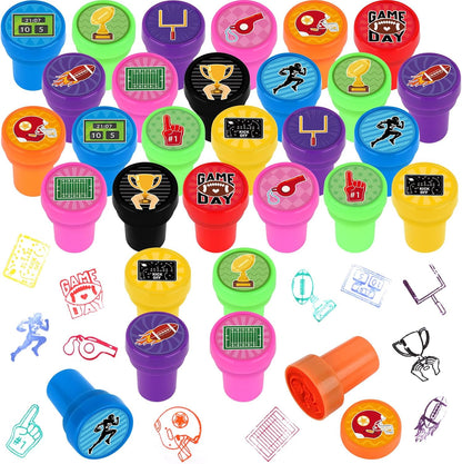 24 PCS Camp Party Favors Camping Adventure Mini Stamps Colorful Self Inking Stamps Camping Themed Party Favors for Boys Girls Student School Classroom Rewards Carnival Prizes Supplies