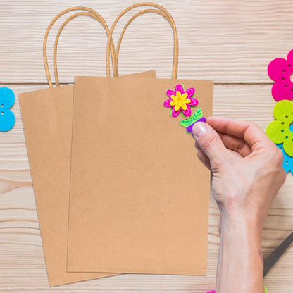 BLEWINDZ 32 Pieces Gift Bags with 32 Tissues, 8 Colors Party Favor Bags with Handles, Rainbow Gift Bag for Wedding, Birthday, Party Supplies and Gifts