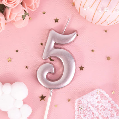 PHD CAKE 2.76 Inch Elegant Gold 1 Number Birthday Candles, Gold Number Candles, Cake Number Candles, Party Celebration