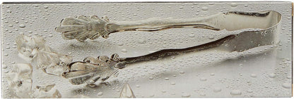 Elegance Silver 86242 Silver Plated Ice Tongs, 7"