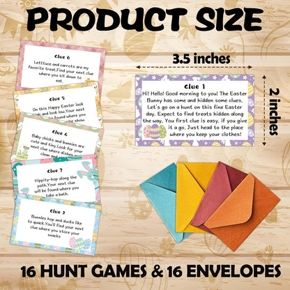 Easter Scavenger Hunt for Adults, Easter Egg Party Games, Bunny Treasure Hunt Clues Game Cards, Spring Holiday Activities for Large Groups, Family Party Decorations Supplies Favors -02