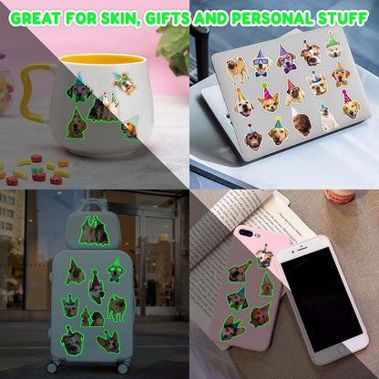 96PCS Dog Party Temporary Tattoos Stickers for Kids – Pre-Cut, Waterproof & Skin-Safe | Cute Puppy Theme 1st 2nd Birthday Supplies, Party Favors, Decorations (Normal)
