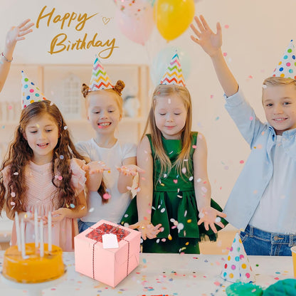 20Pcs 8 Inch Cake Boxes with Window, 8x8x5 Inches Brown Bakery Boxes, Cake Carrier Container for Pastries, Pie, Cookies, Chocolates, Cupcakes, Birthday Party, Wedding