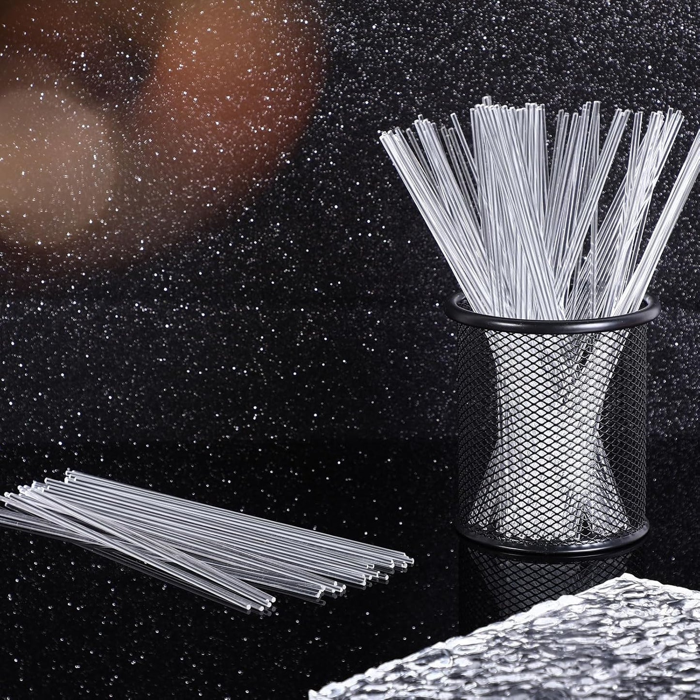 Zopeal 200 Pcs Acrylic Lollipop Sticks Clear Cake Pops Rods Cake Topper Candy Cupcake Treat Stick for Wedding Chocolate Cookie Dessert Handmade DIY Crafts Party Decor Gardening(6 x 0.12 Inches,Clear)