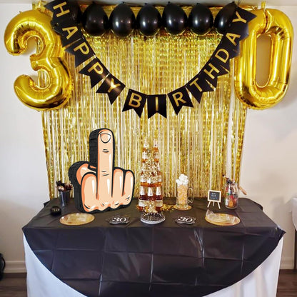 Middle Finger Pinata, Funny Piñata Mexican Pinatas for Birthday Party 30th 40th 50th 60th Middle Finger Adult New Year Party Favors Funny Gifts Decorations