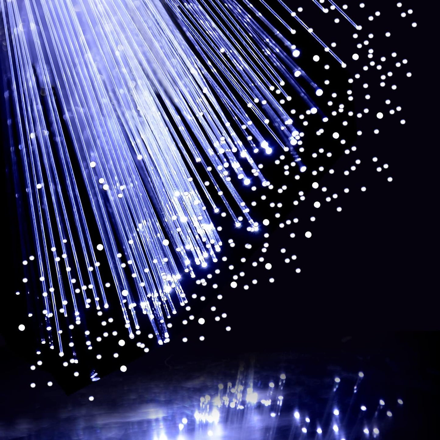 12 Pack Blue Glow Fiber Optic Wands Bulk Light Up Wand Glow Sticks with 3 Light Modes for Mardi Gras Carnival 4th of July Halloween Bar Concert Birthday Party Favors