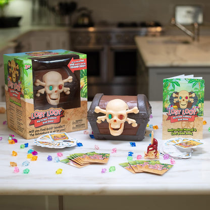 Lost Loot DIY Scavenger Hunt Game - Award Winning Pirate Treasure Like No Other! Hide Skeleton Keys, Set Clues & Find to Unlock Special Chest-150 Indoor Outdoor Clue Cards - 2026 Improved Durable Keys