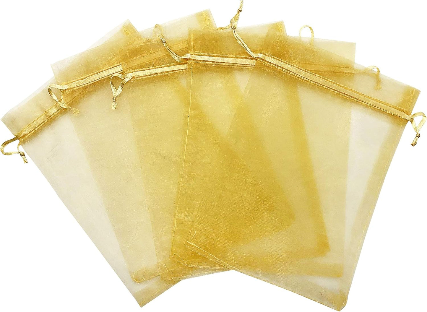 Jexila 120PCS Sheer Organza Bags 5X7 inches Mesh Drawstring Gift Bags Small for Jewelry Wedding Party Baby Shower Favor Bags (Rainbow )