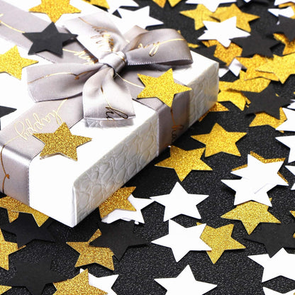 300pcs Navy Blue White Silver Confetti,Glitter Paper decor Twinkle Little Star Table Confetti,Birthday Graduation 2024 Fathers Day Wedding Baby Shower Party Decorations Circle Dots Lasting Surprise
