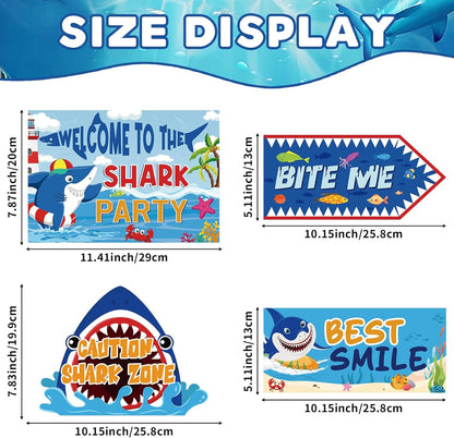 20 Pcs Luau Party Decorations Welcome Sign Summer Hawaiian Directional Signs Tropical Hawaiian Themed Birthday Decorations Luau Tiki Party Supplies with 2 Sheet Letter Stickers