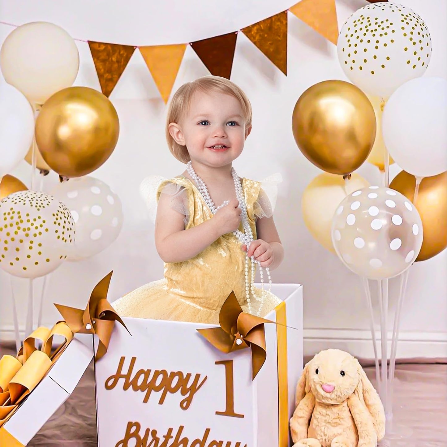 JOYYPOP 4 Sets Balloon Stand Kit For Table, Balloon Sticks with Base Birthday Graduation Party Decorations Wedding