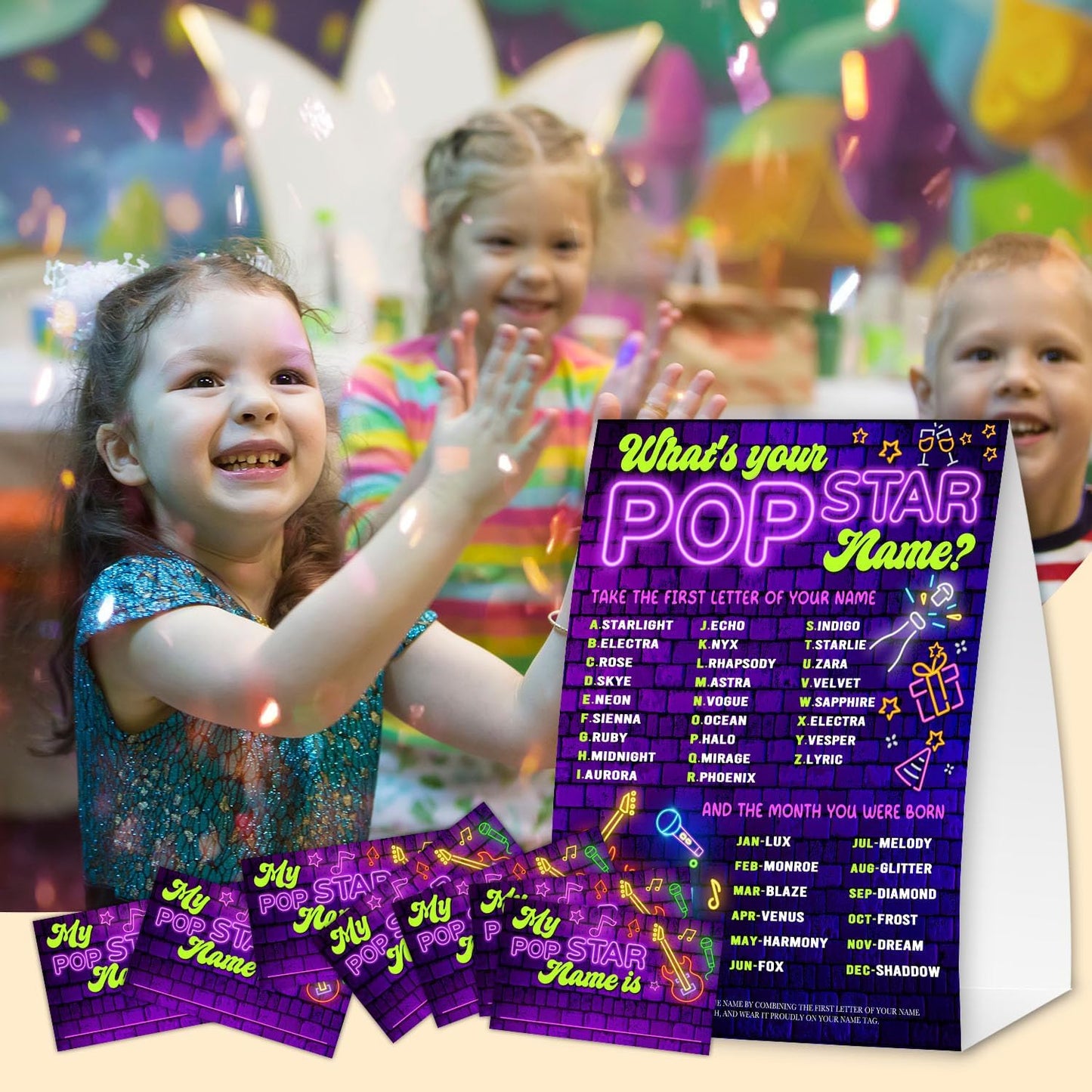 Gamer Birthday Party Decorations, Funny Video Game Party Night Favors Set,What's Your Gamer Name Perfect for Birthday Party Baby Shower Activities(31pcs)