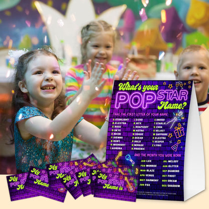 Gamer Birthday Party Decorations, Funny Video Game Party Night Favors Set,What's Your Gamer Name Perfect for Birthday Party Baby Shower Activities(31pcs)