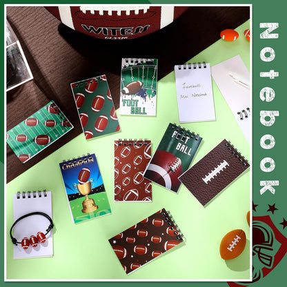 Faccito 32 Pcs Mini Notepads Sports Basketball Baseball Football Soccer Party Supplies Goodie Bag Stuffers Notepads Spiral Mini Notebooks for Reward(Baseball)