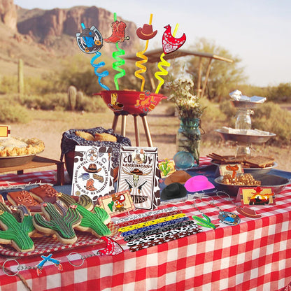 Mexican Fiesta Party Favor 122 PCS Mexican Themed 12 Slap Bracelets 12 Silicone Bracelets 50 Stickers 12 glitter drinking straws 12 Fiesta Keychains 12 Candy Bags 12 Bubble Wands for Mexican Party